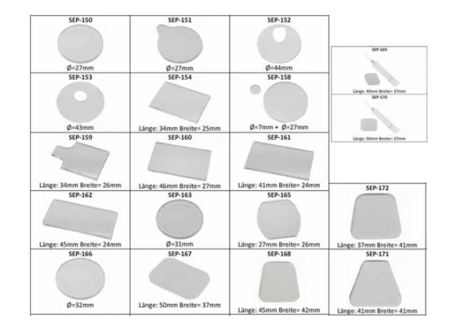 Klebeplättchen Sensor Tack Ready Typ 21 SEP-168